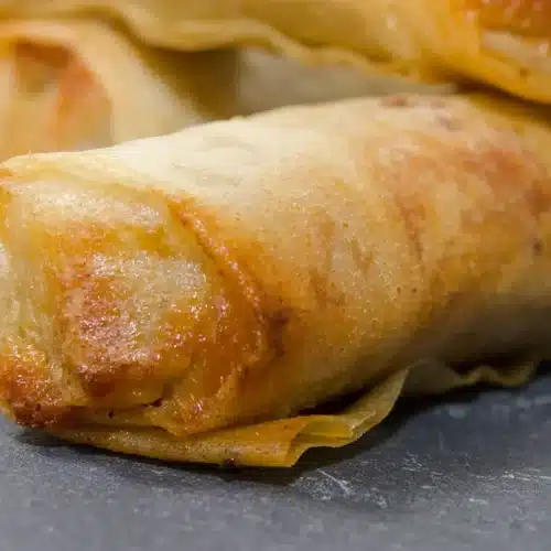 Nems Sucrés crème d'amande, banane et Châtaigne