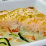 Papillote micro onde de saumon